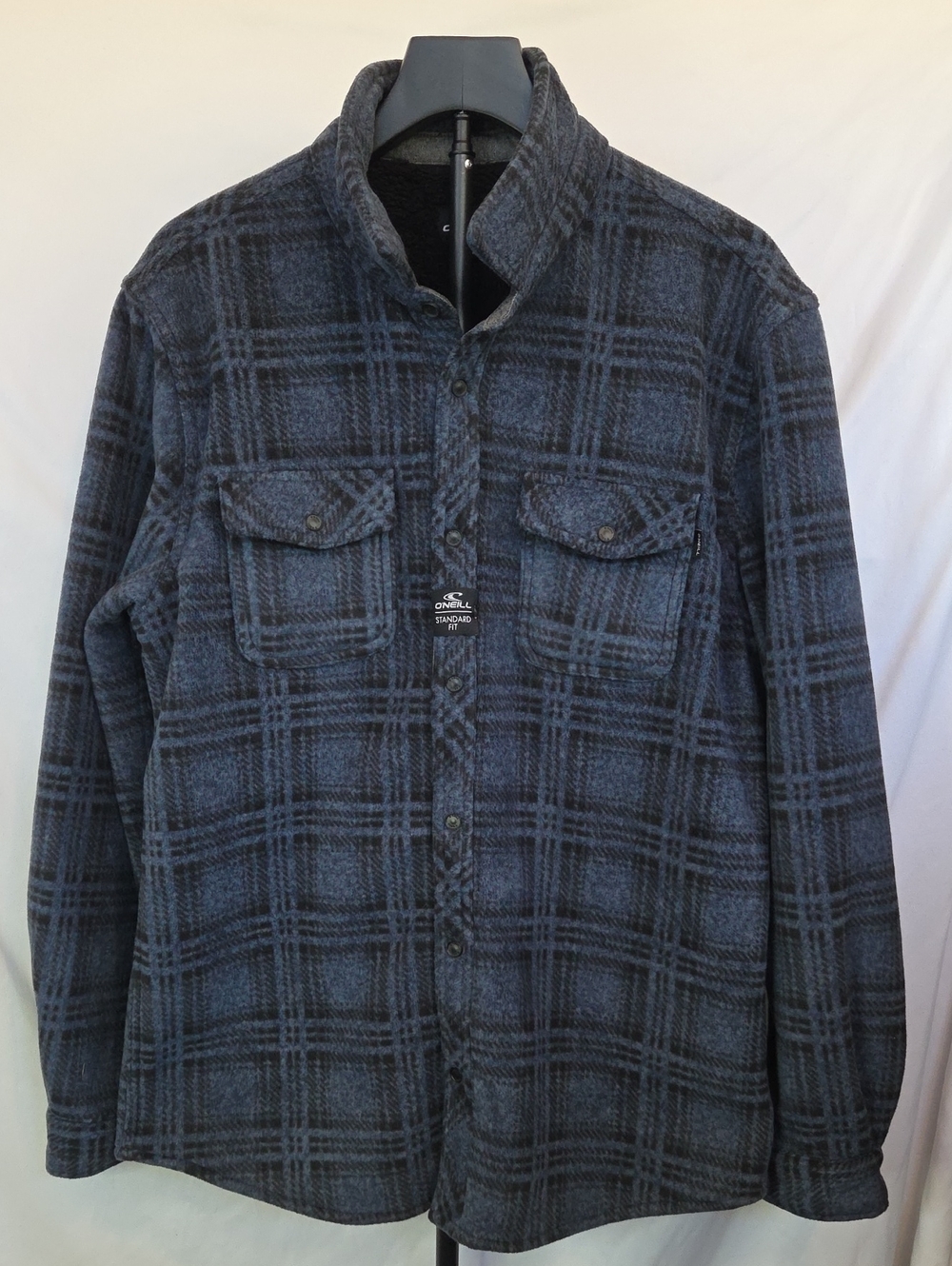 NWOT O’Neill Glacier Plaid Superfleece Shirt Jacket - Men's Large
